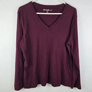 Eddie Bauer Women's Long Sleeve Tee - Purple
